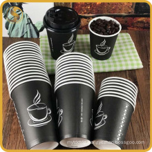 Wholesale Offset Printing Paper Black Paper Coffee Cups in China